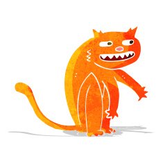 cartoon happy cat N5