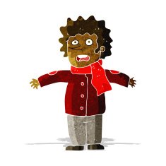 cartoon surprised man N37