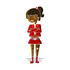 cartoon cool girl N5