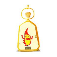 cartoon spooky lantern N4