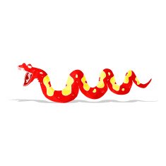 cartoon poisonous snake N17