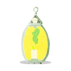 cartoon spooky lantern N5