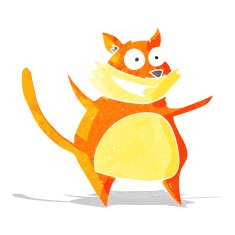 funny cartoon cat N127