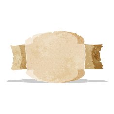 cartoon scroll banner N11