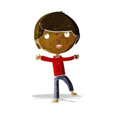 cartoon happy boy N61