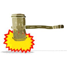 Cartoon Wooden Hammer N4