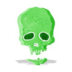 Cartoon Skull N46