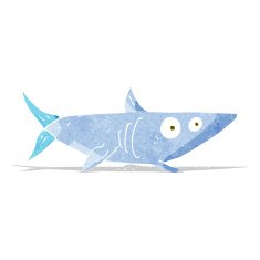 Cartoon Happy Shark N11