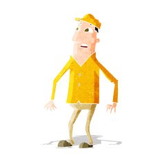 cartoon shocked man N42