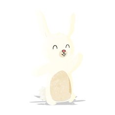 Cartoon happy rabbit N7