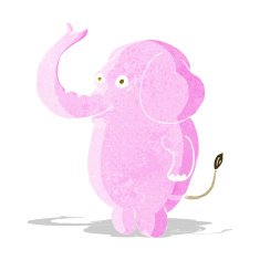 cartoon funny elephant N6