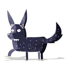 cartoon wild dog N2