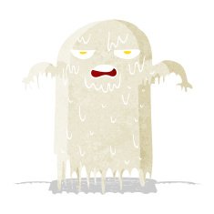 cartoon slimy ghost N9