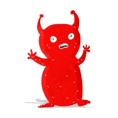 cartoon funny little alien N4