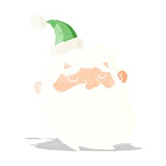 Cartoon Santa Claus Face N7