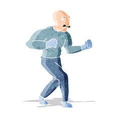 cartoon victorian boxer N2