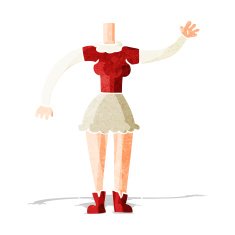 cartoon female body (add photos or mix and match cartoons) N54