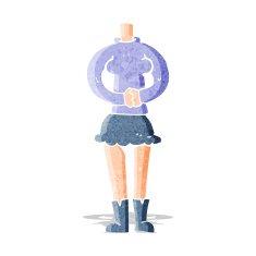cartoon female body (add photos or mix and match cartoons) N55