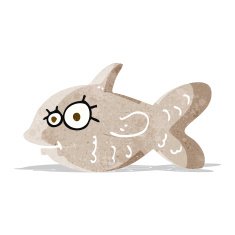 cartoon happy goldfish N2