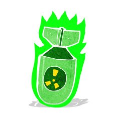 cartoon atomic bomb