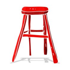 cartoon wooden stool N5