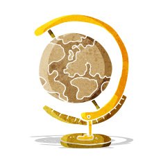 cartoon globe N2