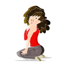 cartoon woman posing N11