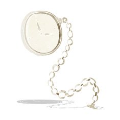 cartoon silver watch
