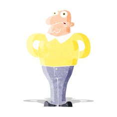 cartoon worried man N27