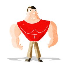 Cartoon Body Builder N6