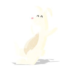 cartoon white rabbit N10