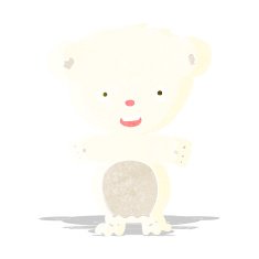 Cartoon Polar Bear N49