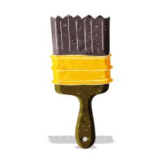 cartoon paint brush N30