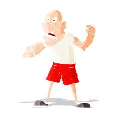 cartoon violent man N7
