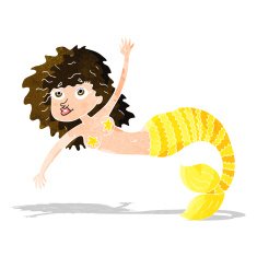 cartoon pretty mermaid N14