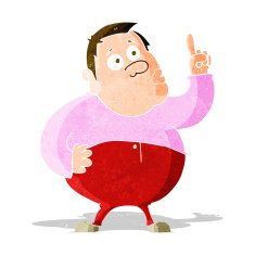 Cartoon Man Asking Question N48