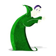 cartoon spooky vampire N35