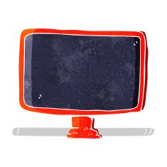 Cartoon Computer Screen N14