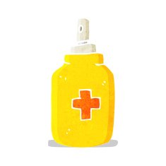 cartoon antiseptic spray N3