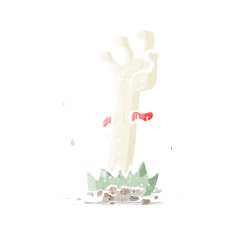 Cartoon Zombie Hand N15