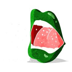 cartoon sneezing mouth N2