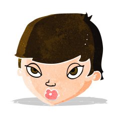 cartoon unimpressed woman N3