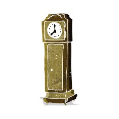Cartoon Grandfather Clock N7
