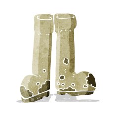 Cartoon Muddy Boots N4