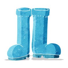 cartoon rubber boots N3