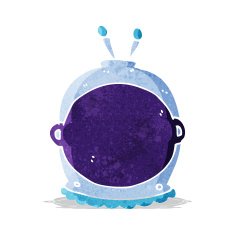 Cartoon Space Helmet N6