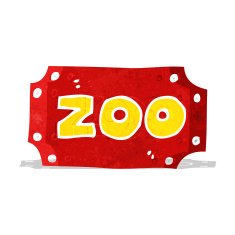 Cartoon Zoo Sign N6