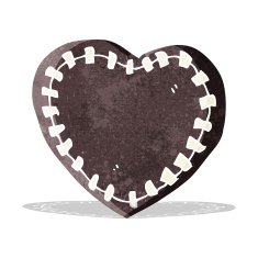 cartoon stitched heart N3