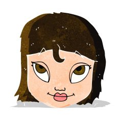 Cartoon Woman Smiling N4