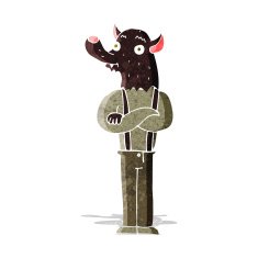 cartoon friendly werewolf N3